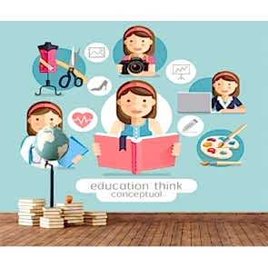 Yetenekleri Keşfeden Eğitim Sınıf ve Okul Duvar Kağıdı