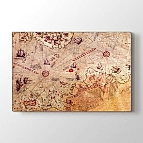 Piri Reis Haritası Tablosu | Harita Tablo