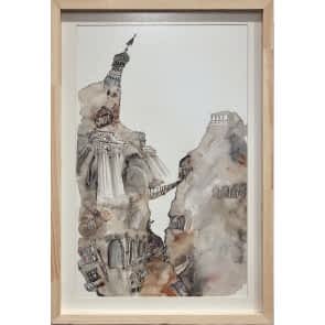 Sanatsal Dokunuşlar | Mehtap Morkoç'in Kentsel Fragmanlar 2 isimli Karışık Teknik çalışması