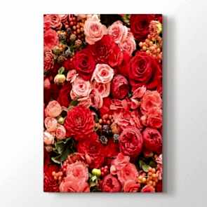 Güllerin Ahengi Tablosu | Modern Çiçek Tabloları