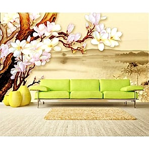 Özel Oturma Odası - 3 Boyutlu Duvar Kağıdı Uygulama