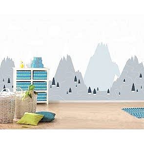 Çam Ağaçları Yerinde - 3D Çocuk ve Bebek Odası Duvar Kağıdı Uygulama