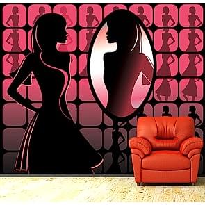 Güzelliğin Yansıması 3D Duvar Kağıdı Modeli