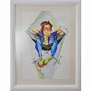 Sanatsal Dokunuşlar | Ümit Yanılmaz'in Filmi Bitmiş Yönetmen isimli İllüstrasyon çalışması