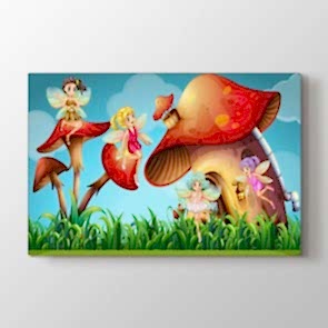 Perilerin Dünyası Tablosu | Çocuk Odası Tablo