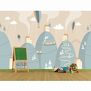 Göklerdeki Şehir - 3D Çocuk ve Bebek Odası Duvar Kağıdı Uygulama