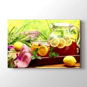 Limonlu Çay - Mutfak Kanvas Tablo Modeli