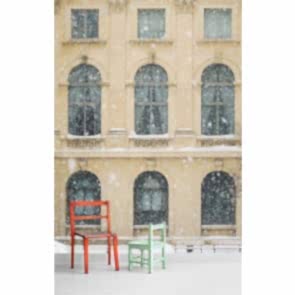 Karlı Bir Gün 3 Boyutlu Duvar Kağıdı