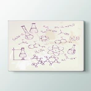 Deney Tüpleri Tablosu | Ders Için Kanvas Tablo