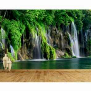 Şelale Resmi - Yapışkanlı Duvar Kağıdı