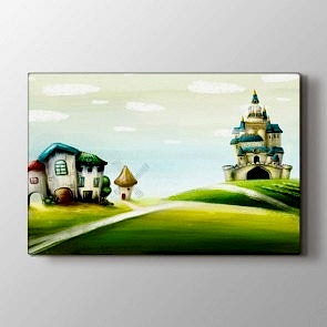 Masal Şatosu Tablosu | Çocuk Odası Tablo