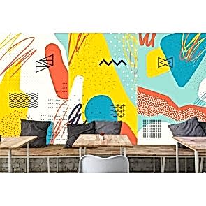 Uyumlu Şekiller - 3D Duvar Kağıdı Uygulama