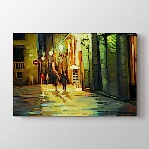 Akşam Saatleri - Yağlı Boya Resimli Tablo Modeli