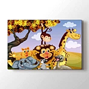 Orman Hatırası - Vahşi Yaşam Duvar Dekoru Kanvas Tablo