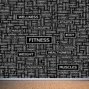 Fitness Terimleri 3D Duvar Kağıdı Modeli