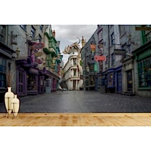 Diagon Alley Sokağı - 3D Duvar Kağıdı Uygulama Örneği