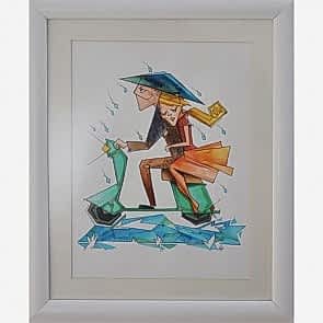 Sanatsal Dokunuşlar | Ümit Yanılmaz'in Hava Durumu = Ilık ve Yağışlı isimli İllüstrasyon çalışması