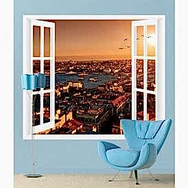 Pencereden İstanbul Manzarası