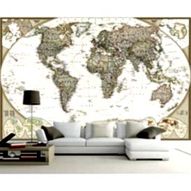 Dekoratif Dünya Haritası