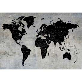 Beton Duvarda Dünya Haritası