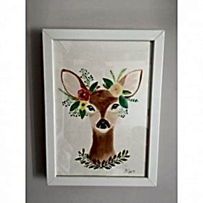 Sanatsal Dokunuşlar | Dilek Bolat'in Deer isimli Suluboya  çalışması