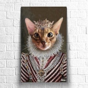 Evcil Hayvanınızın Özel Tasarım El Çizimi Dijital Portresi