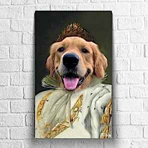 Evcil Hayvanınızın Kişiye Özel El Çizimi Dijital Portre Tablosu