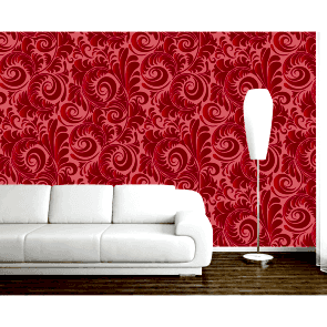 Kızıl Düşler Desenli Duvar Kağıdı Önizleme