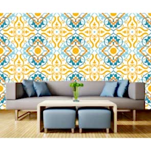 Turkuaz Turuncu Duvar Kağıdı Önizleme