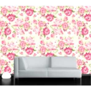 Gülistan Çiçek Gül Desenli Duvar Kağıdı