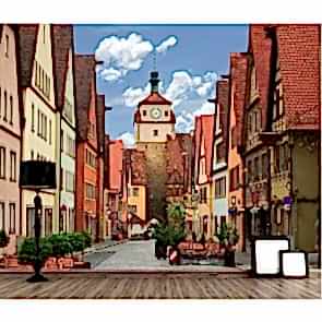 Rothenburg Sokakları Duvar Kağıdı
