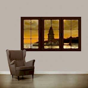 Evim Kız Kulesi Manzaralı Duvar Kağıdı Önizleme