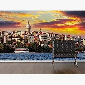 Galata Çok Güzel - Resimli Dekoratif Duvar Kağıdı