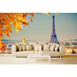 Paris'te Sonbahar - Kendinden Yapışkanlı Duvar Kağıdı