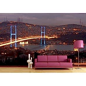 Işıl Işıl Boğaz Köprüsü - 3 Boyutlu Duvar Kağıdı Modeli