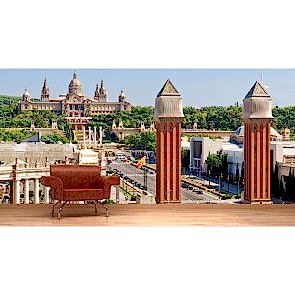 Barcelona Espana Meydanı - Poster Duvar Kağıtları