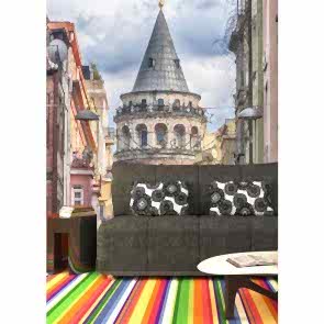 Galatada Bir Sokak - Duvar Sticker ve Duvar Resimleri