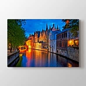 Amsterdam - Şehir Duvar Dekor Kanvas Tablo