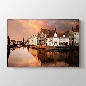 In Bruges - Şehir Kanvas Tablosu
