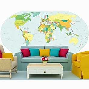 Siyasi Dünya Haritası Duvar Kağıdı