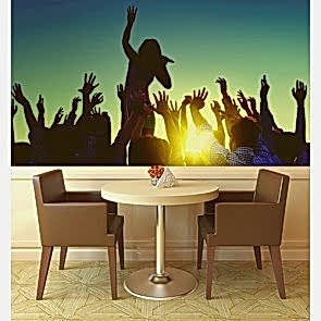 Rock Konseri Müzik ve Konser Temalı Duvar Kağıdı Modeli