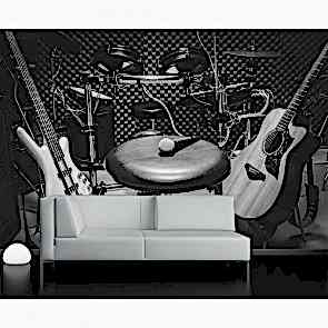 Performans Stüdyosu Müzik Duvar Kağıdı Modeli