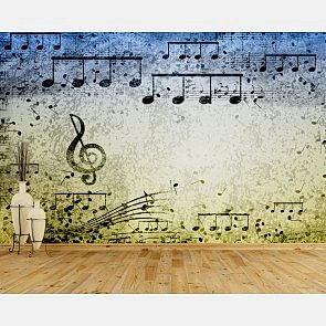 Notalarin Ahengi - Müzik Temalı ve Müzik Odası Duvar Kağıdı Uygulama