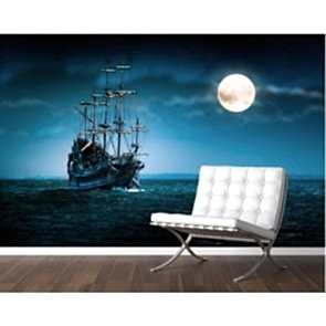 Korsan Gemisi 3 Boyutlu Duvar Kağıdı
