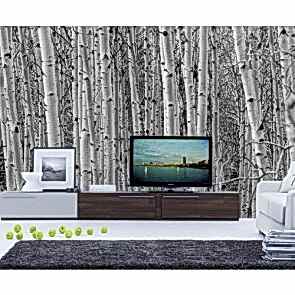 Kavak Ağaçları 3 Boyutlu Duvar Kağıdı Önizleme