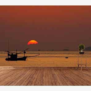 Gün Batımı Balıkçılık Keyfi Duvar Kağıdı Önizleme