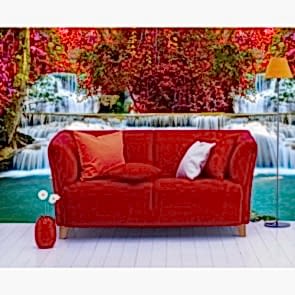 Saklı Şelaleler - Kendinden Yapışkanlı Duvar Kağıdı