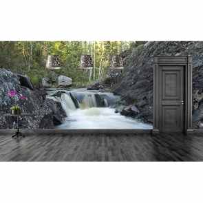 Hareketli Sular - Resimli Dekoratif Duvar Kağıdı