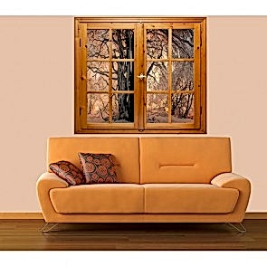 Pencereden Kış Manzaralı Duvar Kağıdı Önizleme