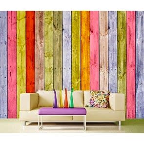 Ahşap Dekor Duvar Kağıdı